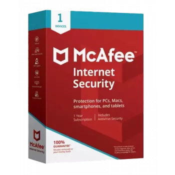 McAfee Internet Security - 1 vartotojas 1 metai, globali versija