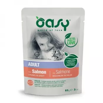 Oasy gabaliukai padaže Suaugę Lašiša 85 g