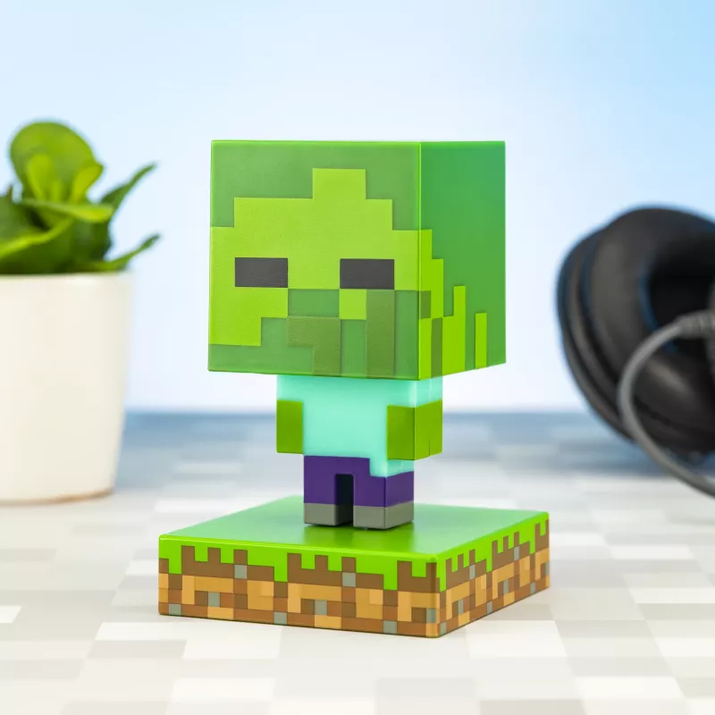 Stalinė lempa Paladone Minecraft Zombie šviesa PP6592MCFV4 LED