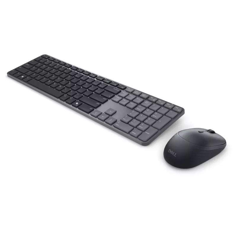 DELL Pro 7 Slim KM726 klaviatūra ir pelė, RF belaidė + Bluetooth, QWERTY US International, juoda