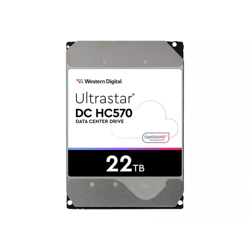 3,5 colio SAS kietasis diskas Western Digital Ultrastar DH HC570 22 TB, 12 Gbit/s, 7200 RPM, 512 MB talpykla