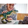 Konstruktorius LEGO Creator 3-in-1 T.Rex 626 dalių, 150 mm aukštis, nuo 9 m.