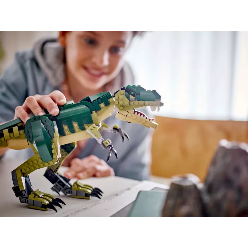 Konstruktorius LEGO Creator 3-in-1 T.Rex 626 dalių, 150 mm aukštis, nuo 9 m.