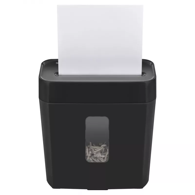 Popieriaus smulkintuvas SAVIO ND-01, kryžminis pjovimas 4 x 32 mm, 11 L krepšelis, 230 W, juodas, 72 dB