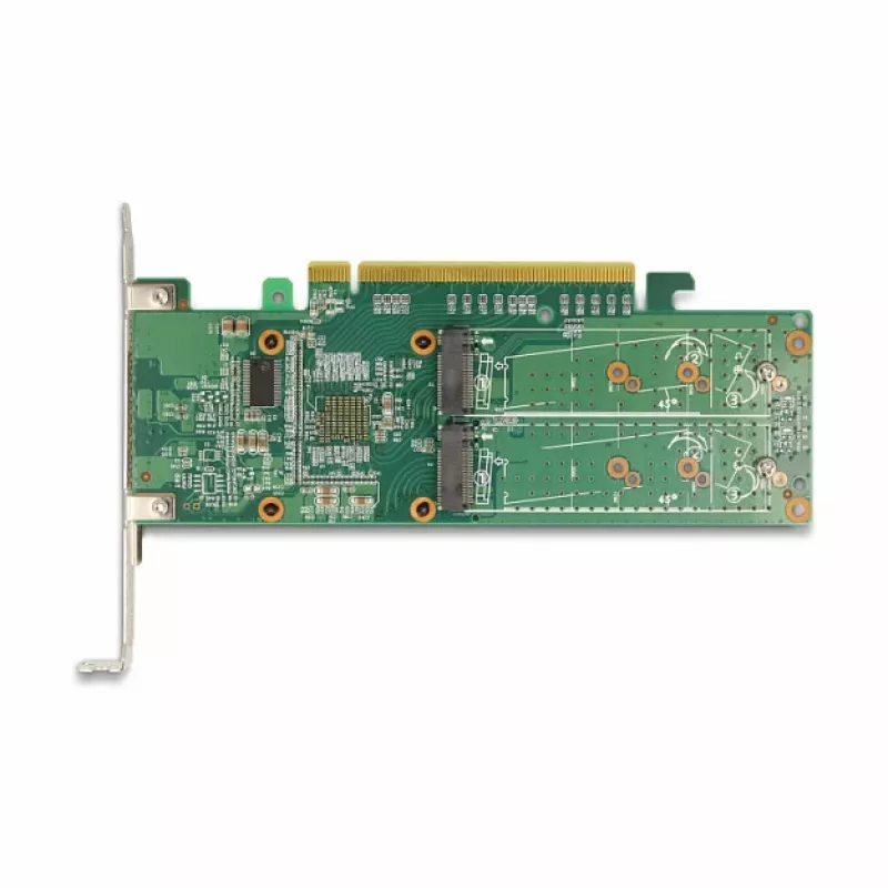 DeLOCK PCI Express x16 kortelė su 4 vidiniais NVMe M.2 Key M lizdais – Low Profile formos faktorius