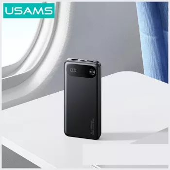 Powerbank USAMS PB80 PD20W 10000mAh – nešiojamas įkroviklis, juodas
