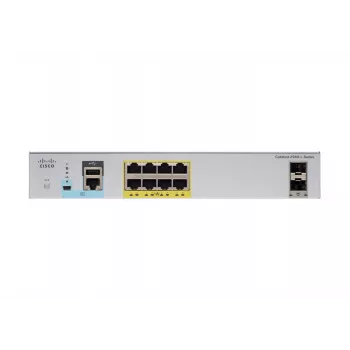 Cisco Catalyst 2960CX-8PC-L valdomas jungiklis – 8 x Gigabit PoE+ prievadai, 2 x SFP, 2 x Gigabit prievadai, stalinis/DIN bėgio/sieninis montavimas