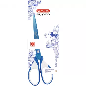 Vienas rašiklis Herlitz my.pen Straight Cut mėlynai baltas