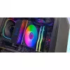 Oro aušintuvas TACENS Mars Gaming MCPU-LCD, 120 mm ventiliatorius, TDP 300 W, palaiko LGA1700/1200/115x/1366 ir AM4/AM5, juodas