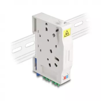 DeLOCK 85936 Optinio pluošto prijungimo dėžutė LC Duplex balta
