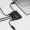 Akyga AK-AD-52 aktyvus USB-C šakotuvas, USB-C (M) į 4x USB-A (F), USB 3.1, 20 cm