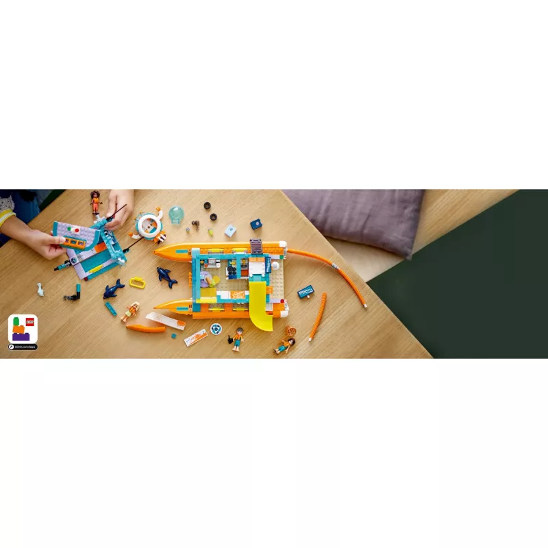 LEGO konstruktorius LEGO Friends gelbėjimo valtis 41734 – 1132 detalės, nuo 10 metų, su minilėlėmis ir aksesuarais