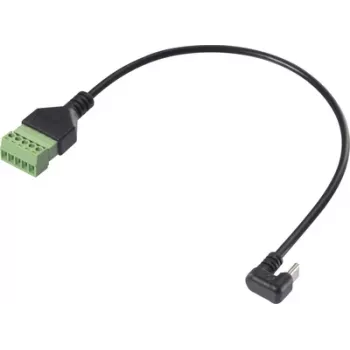 Renkforce USB-C adapterio laidas, lenktas [1x kištukas - 1x gnybtinis jungimas] RF-6443970 (RF-6443970)