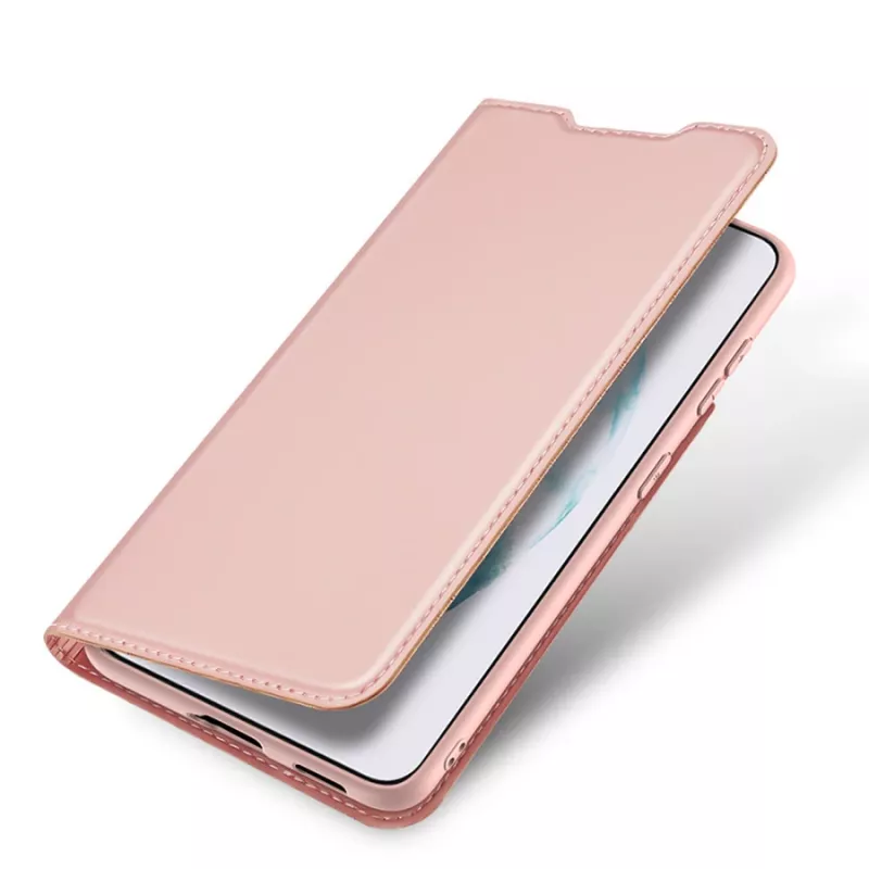 Dux Ducis Skin Pro dėklas su užsegimu ir laikikliu Samsung Galaxy S22+ (S22 Plus) rožinis