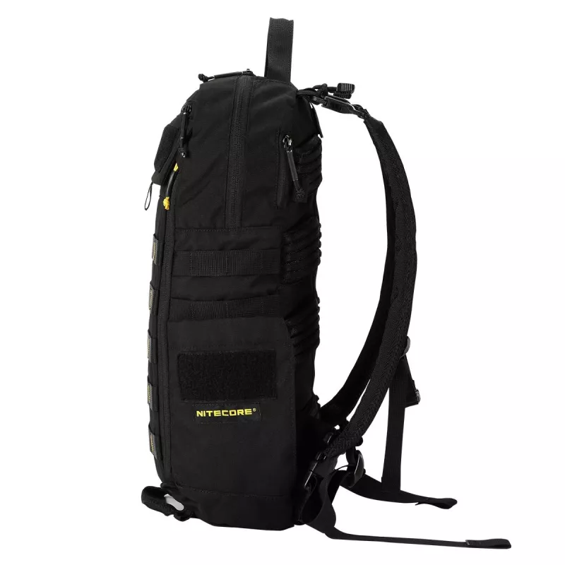 Kelioninė kuprinė Nitecore BP18 – juoda nailonas/poliesteris, 240×160×470 mm
