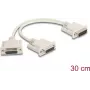 DeLOCK 65833 Serialinis kabelis, smėlio spalvos, 0,3 m, DB-15 2 x DB-15
