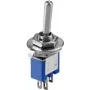 Wentronic Goobay Kippschalter Subminiatur, mėlynas - 1x UM, 3 kontaktai, mėlynas korpusas (10014)