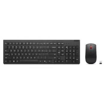 Belaidis klaviatūros ir pelės rinkinys Lenovo Essential Wireless Combo Gen2 – juodas, kompaktiškas, belaidis ryšys