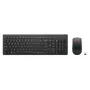 Belaidis klaviatūros ir pelės rinkinys Lenovo Essential Wireless Combo Gen2 – juodas, kompaktiškas, belaidis ryšys