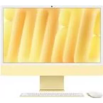 APPLE iMac Z1EK 59,62 cm 23,5 colio standartinis stiklas M4 10 branduolių CPU/10 branduolių GPU/16 branduolių N.E. 16 GB 256 GB SSD Gbit Eth MM NumKey TID DE Geltona (Z1EK-Z1EKD/A-07E980)