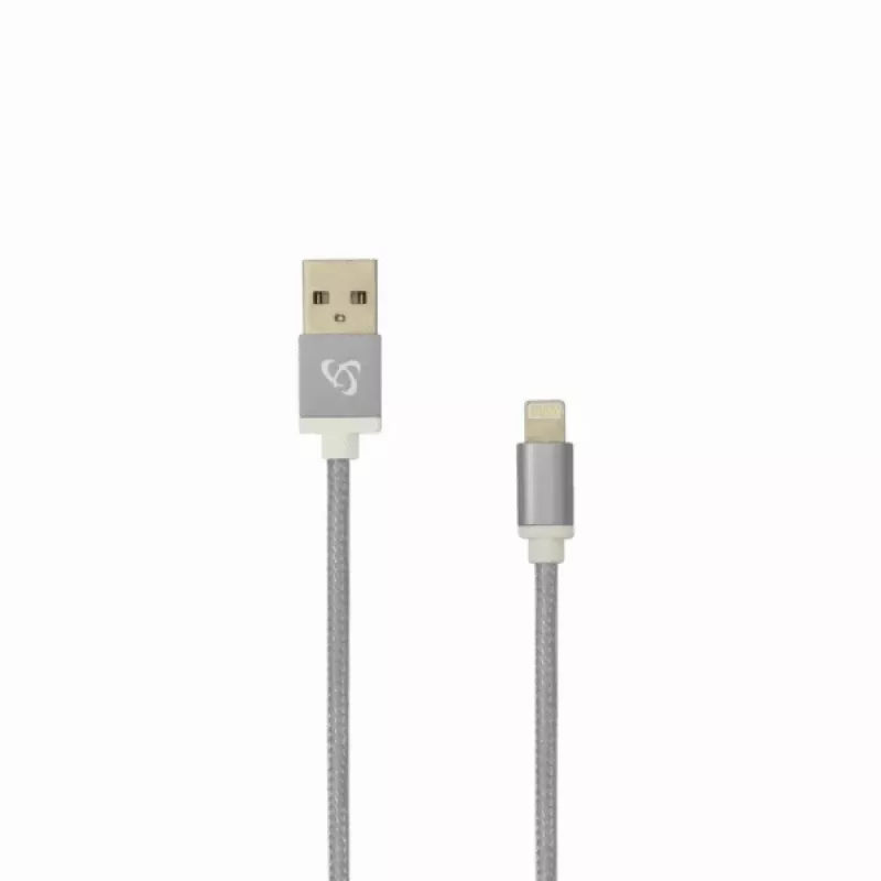 Sbox USB 2.0 8 Pin IPH7-GR pilkas laidas