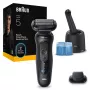 BRAUN SHAVER 52‑N7200cc Juodas – elektrinis skustuvas su folija, įkraunamas, šlapias ir sausas skutimas