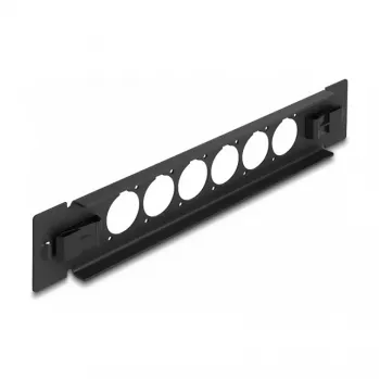Patch panel DeLOCK 10 col. D-Type 6 prievadų be įrankių juodas