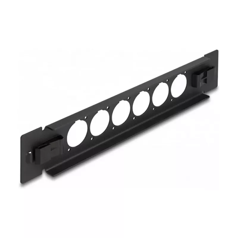 Patch panel DeLOCK 10 col. D-Type 6 prievadų be įrankių juodas