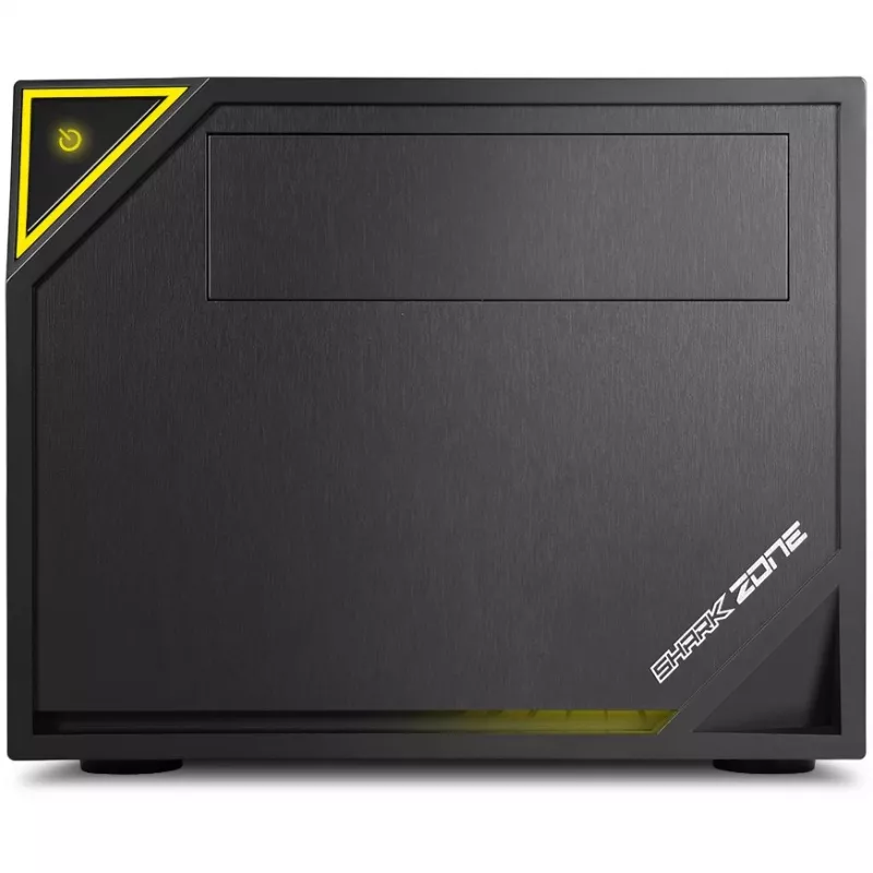 PC korpusas Sharkoon SHARK ZONE C10 Mini-ITX juodas, geltonas