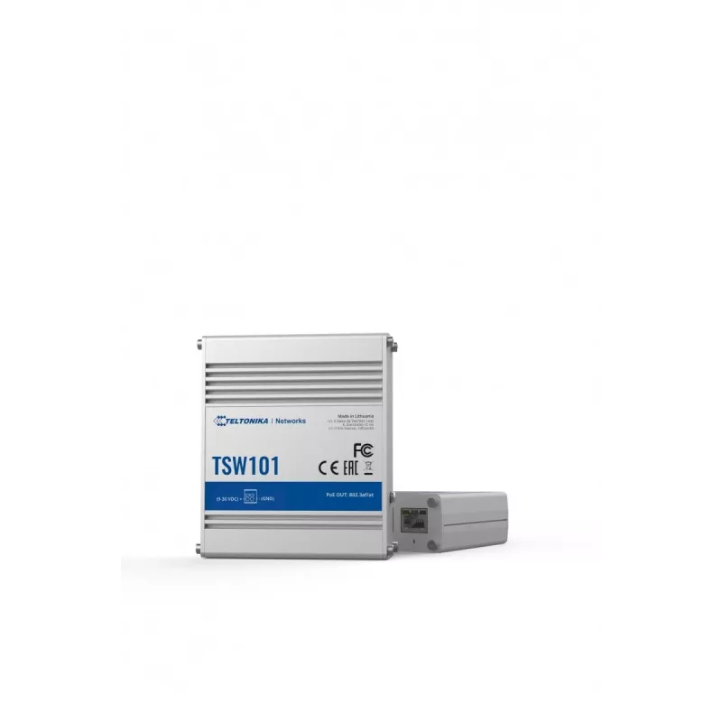 Teltonika TSW101 jungiklis 5xGbE Ethernet 4xPoE+