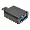 Eaton Tripp Lite Series USB 3.1 Gen 1.5 adapteris USB-C į USB Type A M/F 5 Gbps planšetei ir išmaniajam telefonui - USB adapteris - USB Type A (mot.) į 24 pin USB-C (vyr.) - USB 3.1 - Juodas (U428-000-F)