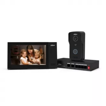 Vaizdo domofono sistema Dahua Technology DHI-VTO2111D-P-S3 2 MP 17,8 cm (7 col.) juoda