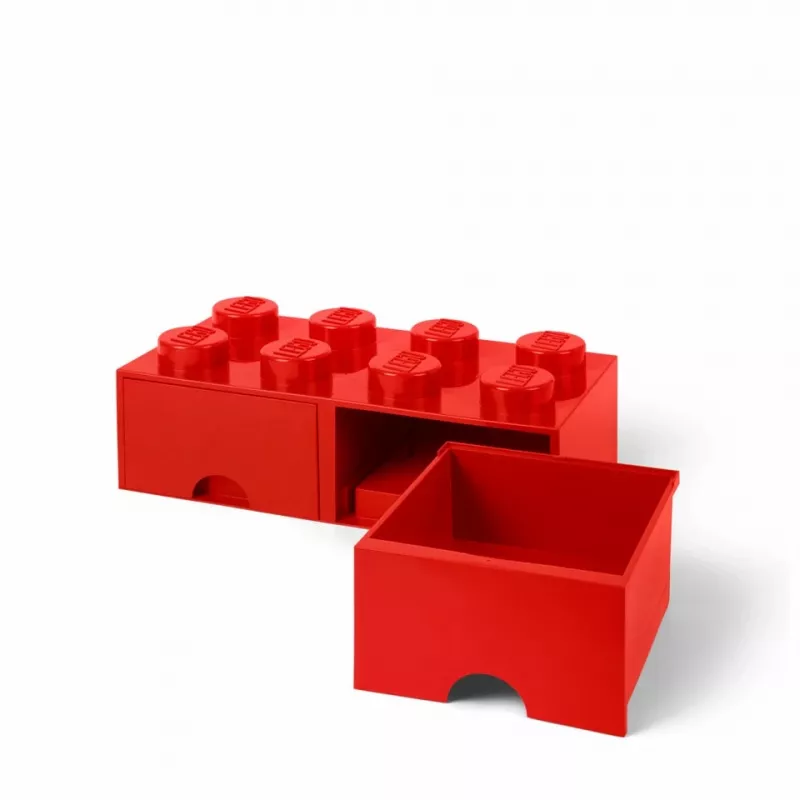 LEGO kaladėlės formos stalčius 8 raudonas (40061730) Room Copenhagen
