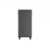 Laisvai pastatomas serverio spintos korpusas LANBERG FF01-6624-12BL 24U 19 colių 600×600 mm, IP20, 1200 kg, juodos spalvos