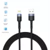 USB į Lightning duomenų laidas Tellur 1,2 m pintas nailoninis juodas
