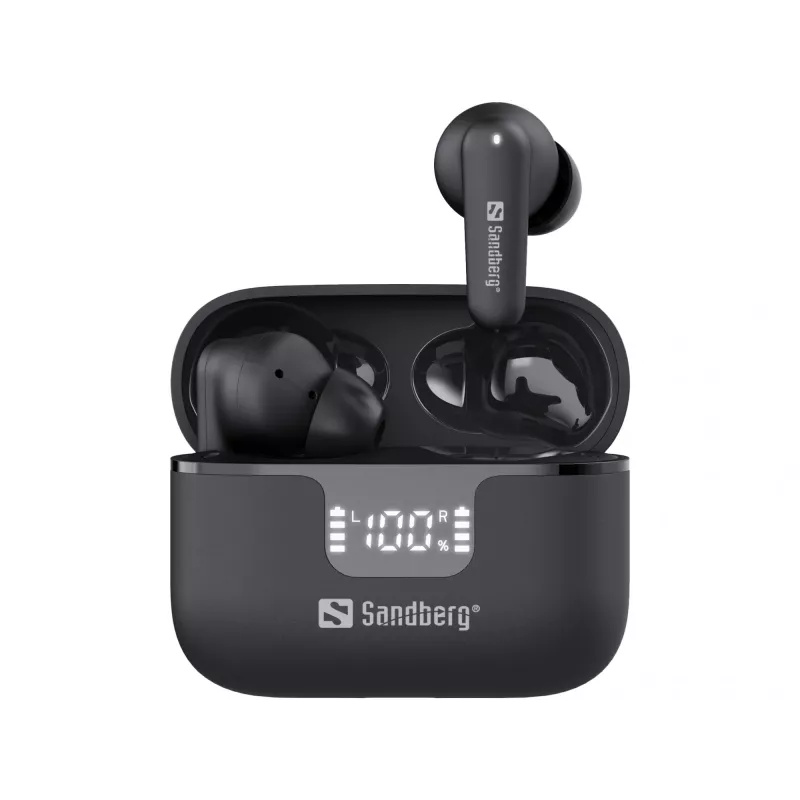 Belaidės ausinės Sandberg Wireless Earbuds ANC+ENC