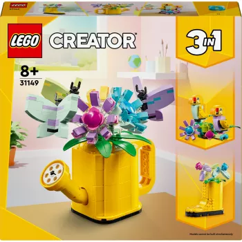 LEGO Creator Gėlės laistytuve 31149 – statomas gėlių modelis, 420 dalių