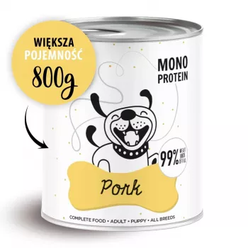 PAKA ZWIERZAKA Pepe Pork šlapias šunų maistas, 800 g