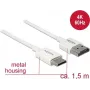 HDMI kabelis DeLOCK 85143 1,5 m HDMI Type A Type C baltas