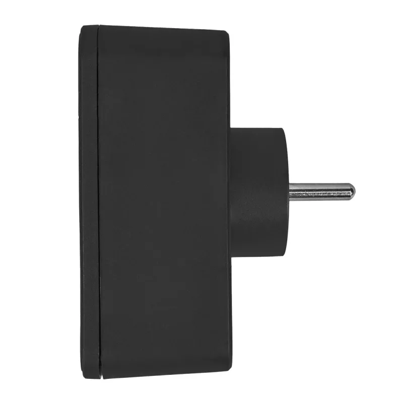 Maitinimo daliklis MACLEAN MCE249 F/B – 2 AC lizdai (16A + 6A) su 2×USB-A ir 2×USB-C PD 20W, EU kištukas, juodas
