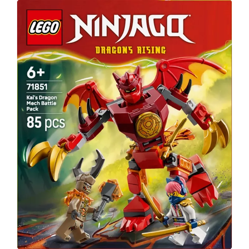 LEGO NINJAGO 71851 Kainio drakono mechaninis kovos rinkinys