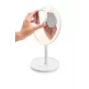 Laisvai pastatomas LED veidrodis makiažui ETA Fenité apvalus 20 cm, jutiklinis valdymas, USB, įmontuota LiPo baterija