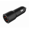 Automobilinis mobiliojo įrenginio įkroviklis Gembird TA-UC-A2QC36-CAR-01, 36 W, 12–24 V, cigaretinis kištukas, juodas