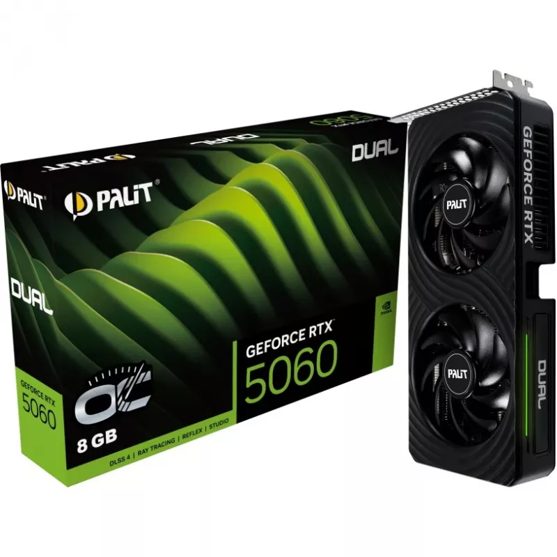 Palit GeForce RTX 5060 Dual OC 8GB GDDR7 vaizdo plokštė