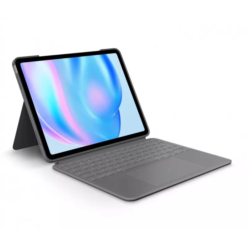 Logitech Combo Touch klaviatūra QWERTY US International pilka su jutikliniu kilimėliu
