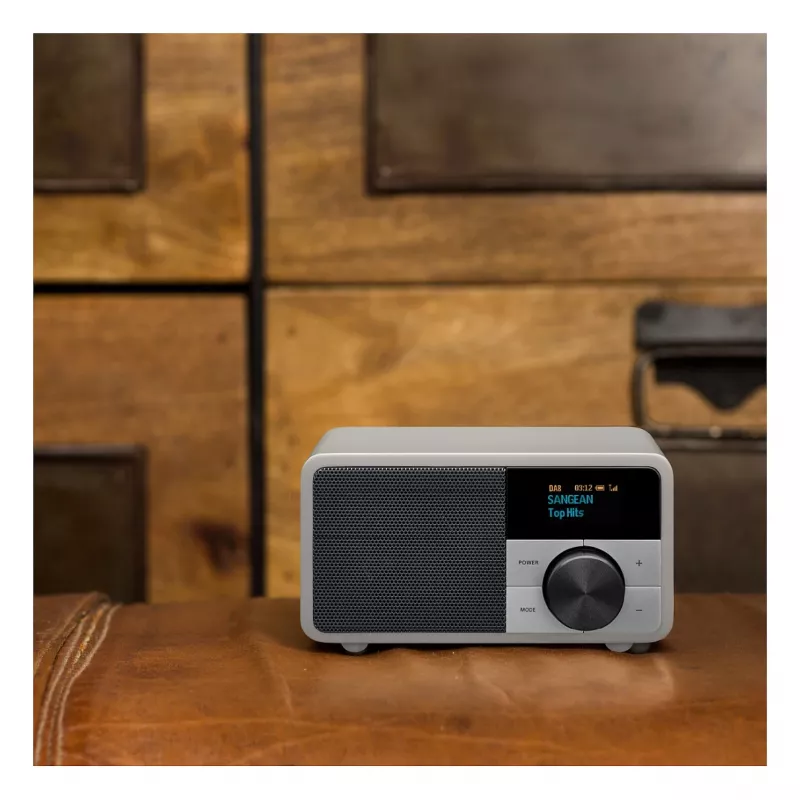 Stalinis radijo imtuvas Sangean DDR-7 Glacier Silver su skaitmeniniu imtuvu ir Bluetooth