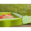 Smėlio dėžė Simba‑Dickie BIG 800056733, plastikinė, 1380×1380 mm, įmontuoti suoleliai, žalia