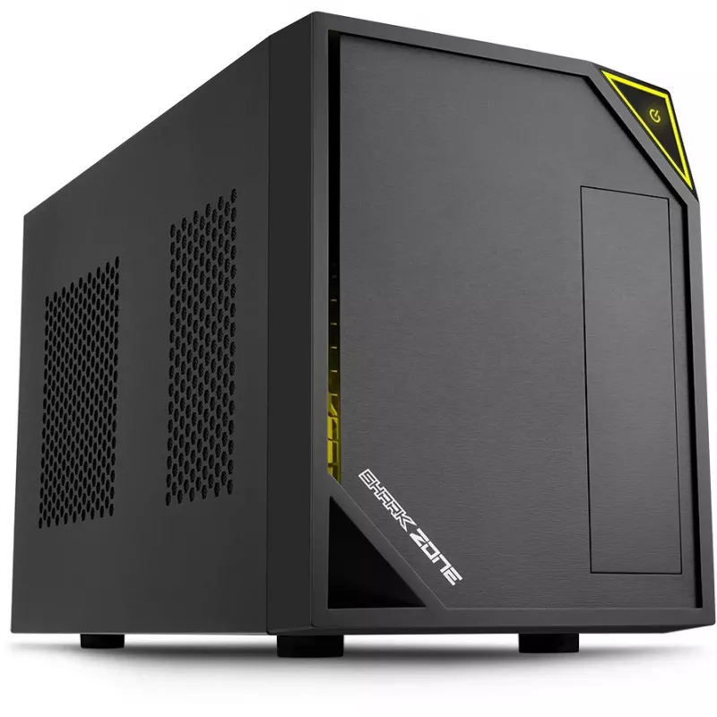 PC korpusas Sharkoon SHARK ZONE C10 Mini-ITX juodas, geltonas