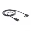 USB laidas DeLOCK 1m USB 2.0 A - micro-B vyriškas/vyriškas Juodas