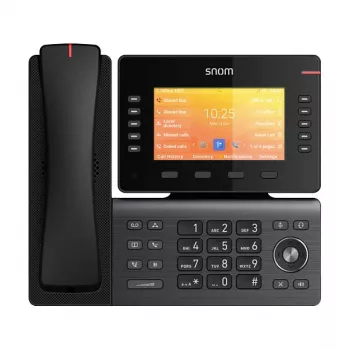 IP telefonas Snom D892M, juodas, stalas/siena, Linux, TFT 12,7 cm (5 colių)